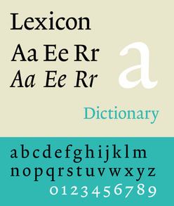 Lexicon (typeface) httpsuploadwikimediaorgwikipediacommonsthu