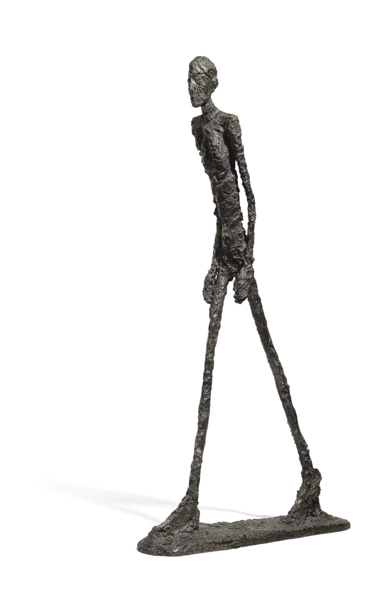L'Homme qui marche I Canon van de Moderne Kunst Alberto Giacometti Vensters