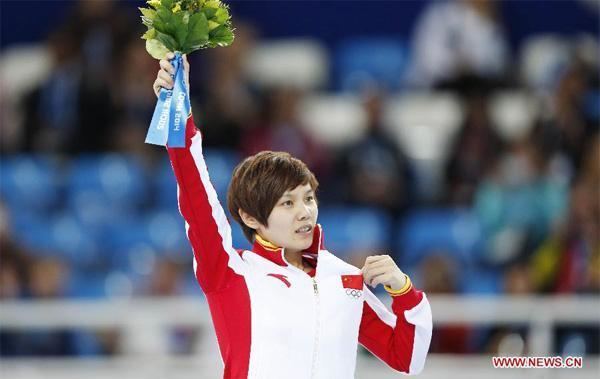 Li Jianrou Short track skater Li wins Chinas 1st gold in Sochi CCTV