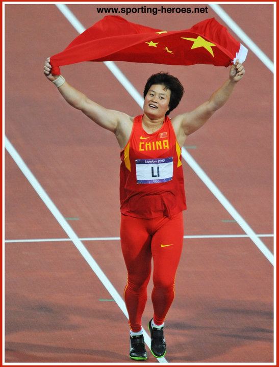 Li Yanfeng Yanfeng LI 2011 World Championships discus Gold medal China