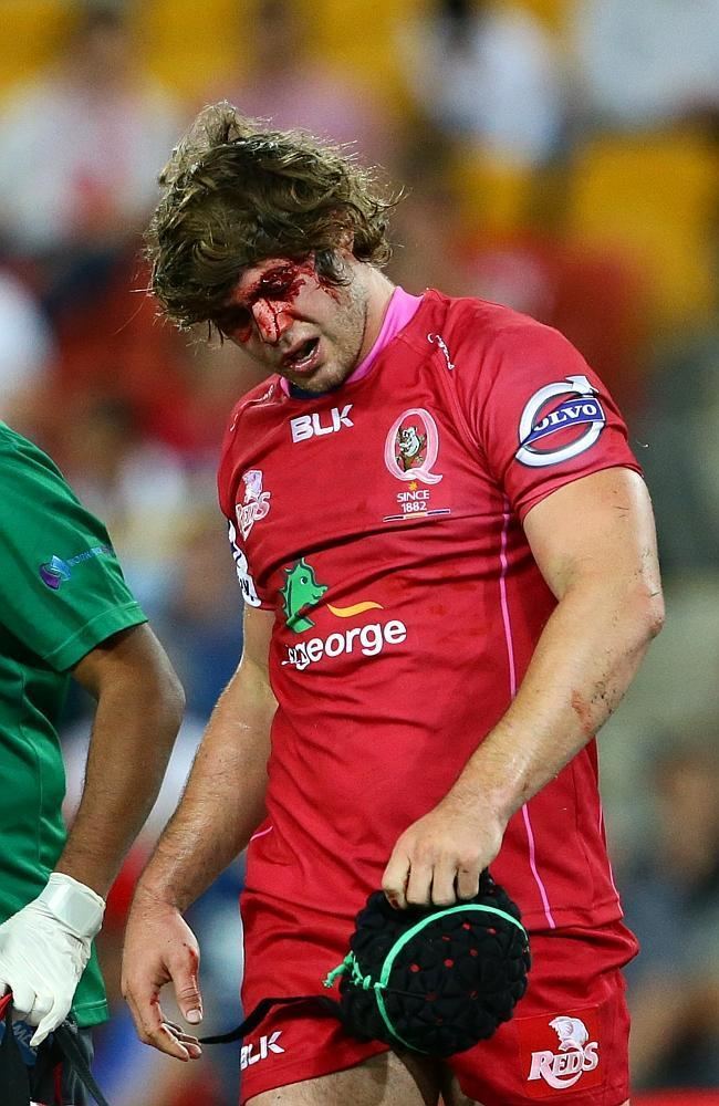 Liam Gill Wounded Reds flanker Liam Gill must overcome eye injury to