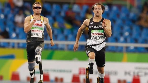 Liam Malone Liam Malone39s mates provide trackside support for Paralympic hero in