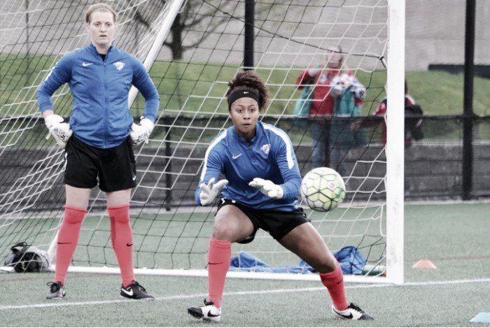Libby Stout Boston Breakers goalkeeper Libby Stout out with sprained ankle