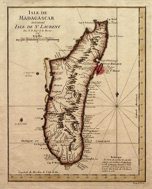 Libertatia A map of Madagascar with le SainteMarie a possible location of