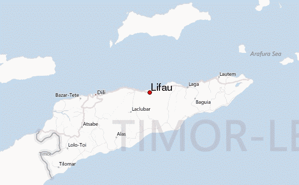 Lifau Lifau East Timor Weather Forecast
