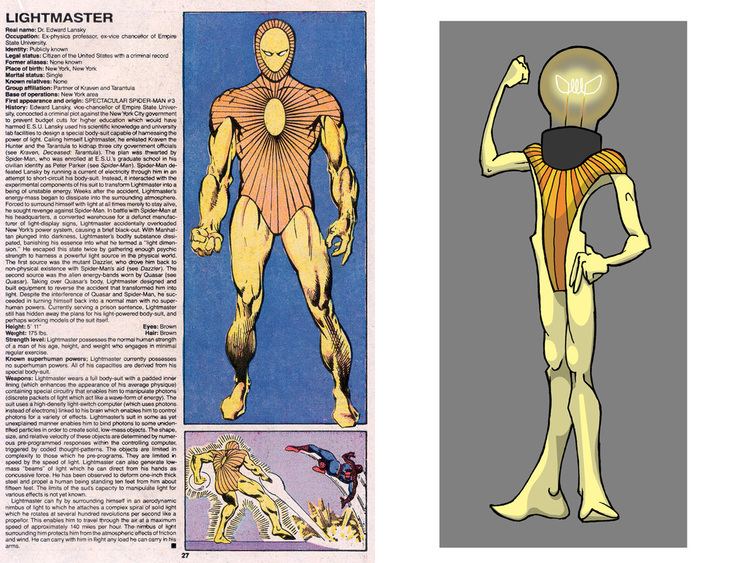 Lightmaster The Official Handbook to the Marvel Universe REDUX Edition