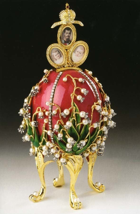 Lilies of the Valley (Fabergé egg) Exquisite and Rare Music Boxes Singing Birds Mechanical Birds