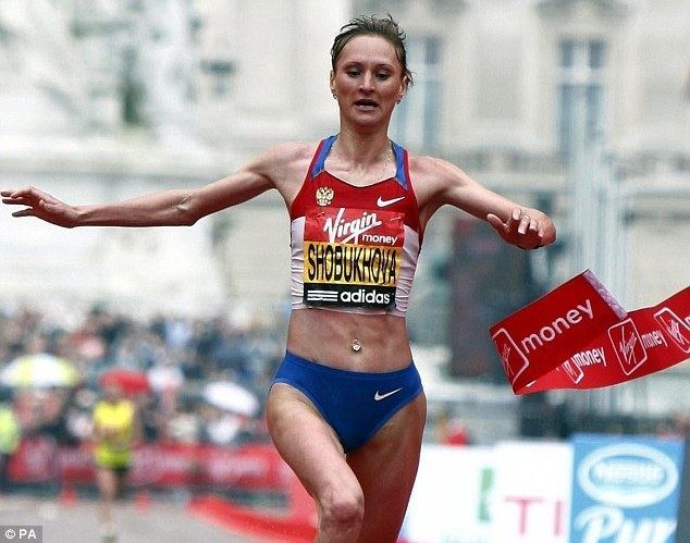 Liliya Shobukhova Russian marathon runner Liliya Shobukhova handed twoyear
