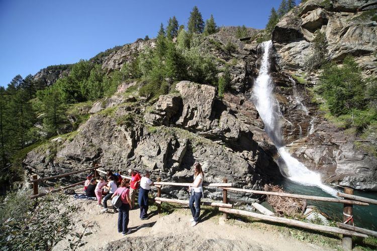 Lillaz Waterfalls in Cogne Aosta Valley