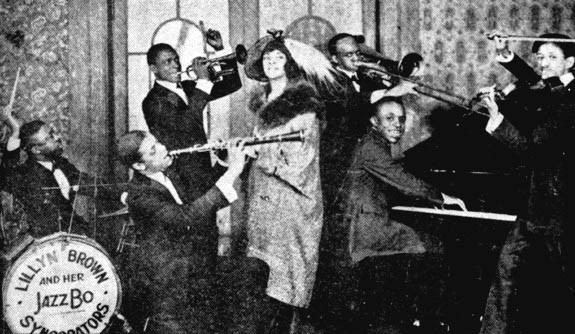 Lillyn Brown Lillyn Brown and her Jazzbo Syncopaters 1921 Photo