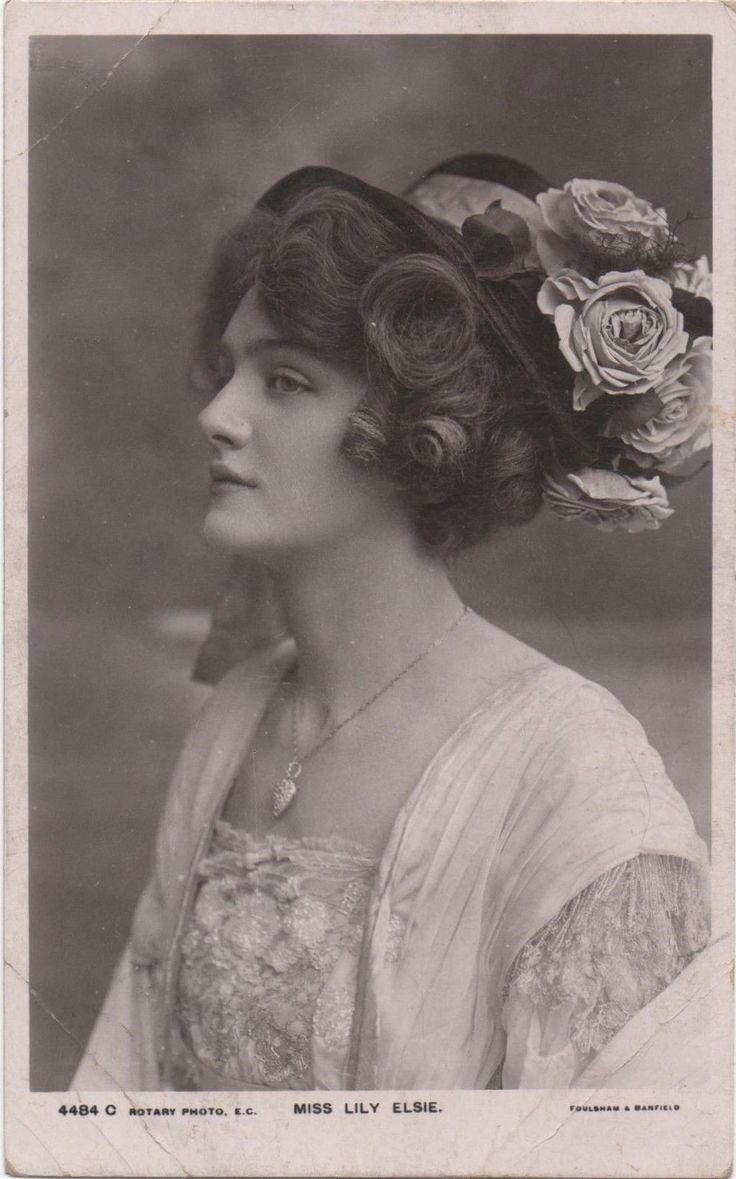 Lily Elsie POSTCARD ACTRESSES Lily Elsie Lily Elsie Lilies and
