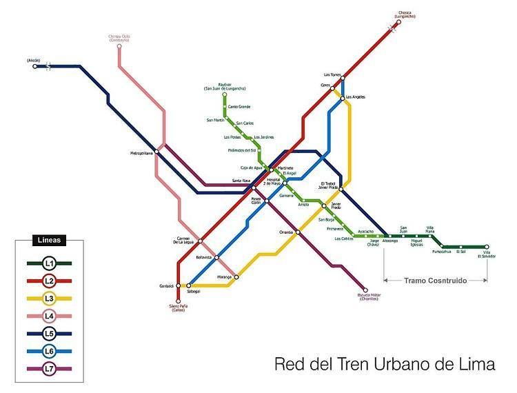 Lima Metro UrbanRailNet gt South America gt Peru gt Lima Metro