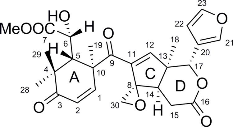 Limonoid A New Limonoid fromTrichilia connaroides Zeitschrift fr