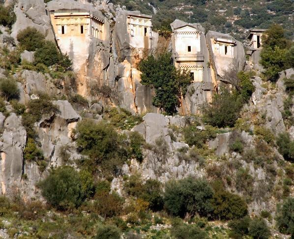 Limyra LookLex Turkey Limyra Tombs high up