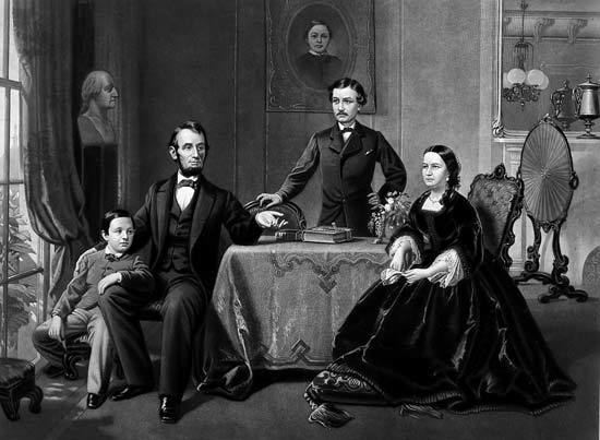 Lincoln family Lincoln Tad Lincoln family 1862 Kids Encyclopedia Children39s