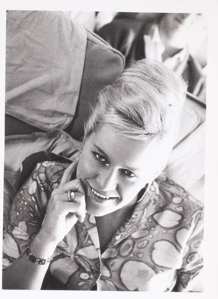 Linda McGill Linda McGill on an aeroplane en route to the 1964 Tokyo Ol Flickr