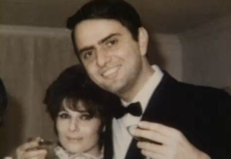 Linda Salzman Sagan Carl Sagan in his wedding with Linda Salzman Sagan the mother of