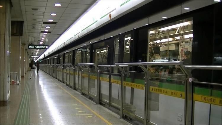 Line 2, Shanghai Metro Shanghai Metro Line 2 Departing West Nanjing Road YouTube