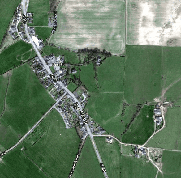 Linear settlement in Kirkinner, Wigtownshire