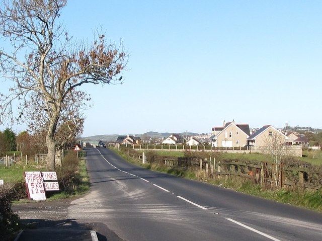 Linear settlement along Rathfriland Road, near to Bannvale and Hilltown, Northern Ireland