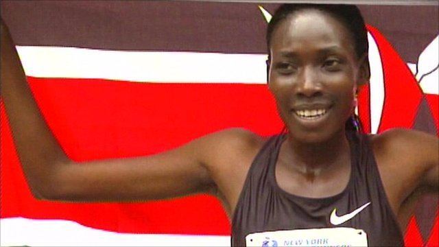 Linet Masai Kenyan Masai wins 2010 Adidas Women39s 5k Challenge in