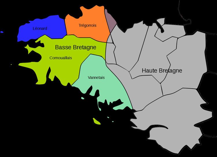 Linguistic boundary of Brittany