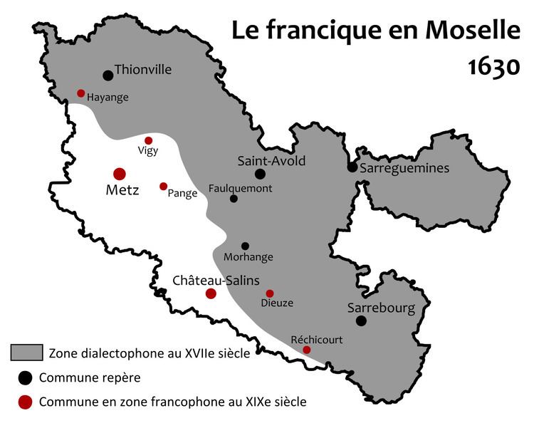 Linguistic boundary of Moselle