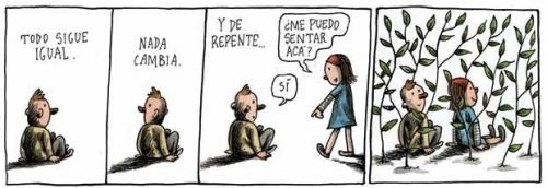 Liniers (cartoonist) Siempre llega alguien que cambia todo We Heart It love