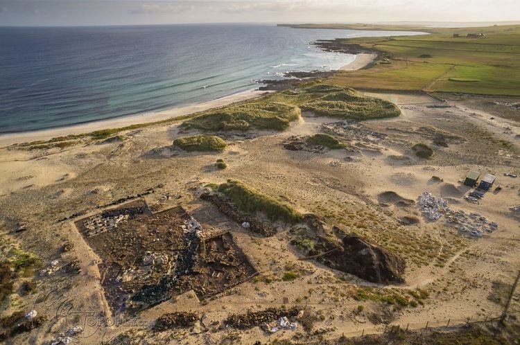Links of Noltland Topofly Kite aerial photography of the excavations at Links of