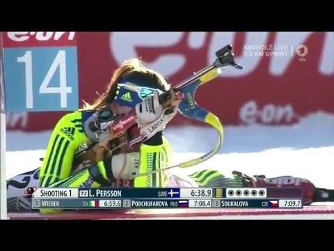 Linn Persson Linn Persson Women 75km Sprint in Antholz 2016 YouTube