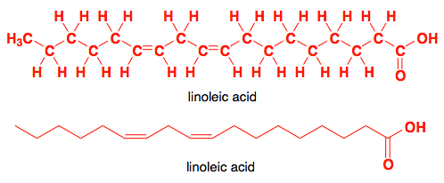 Linoleic acid Introductory Structures Linoleic acid