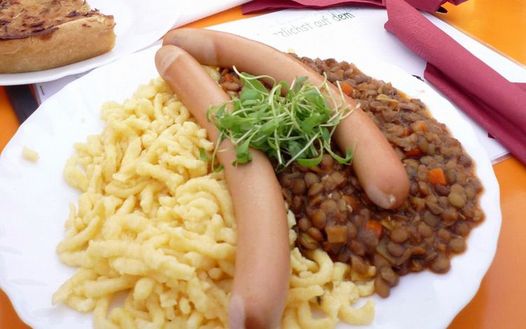 Linsen mit Spätzle mit Sptzle