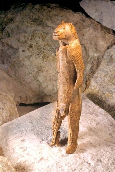 Lion-man Lwenmensch or lion man a lionheaded figurine found in Germany