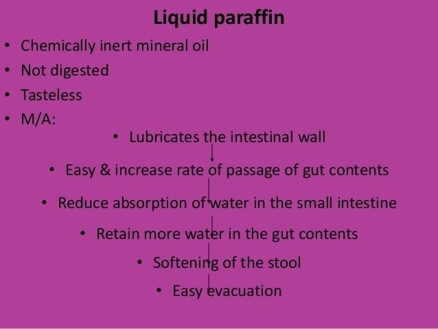 Liquid paraffin (drug) Drug used in constipation