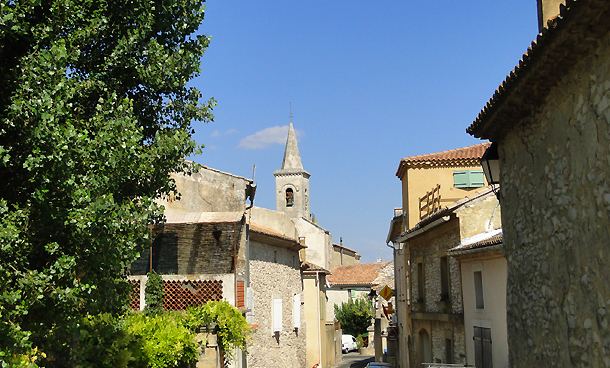 Lirac AOC Lirac village of the Gard Provenal