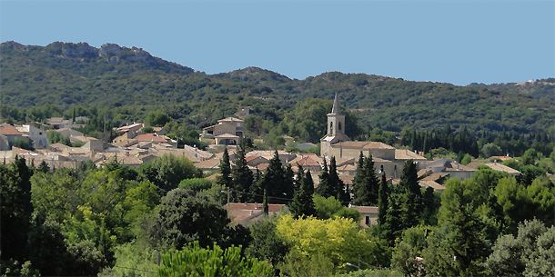 Lirac AOC Lirac village of the Gard Provenal