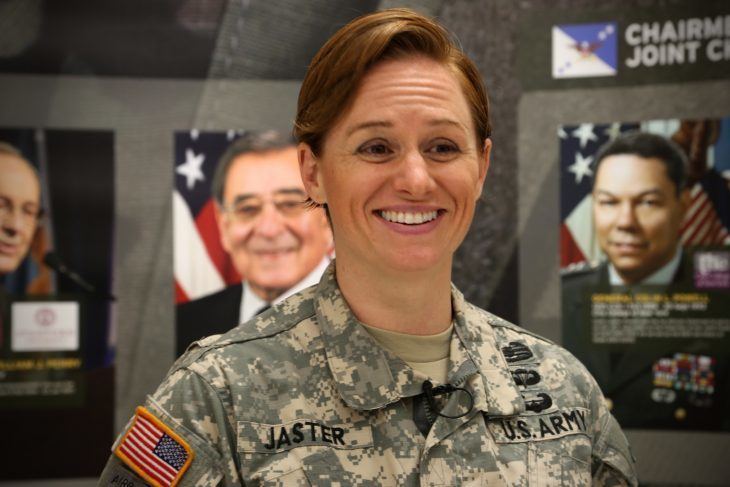 Lisa Jaster Maj Lisa Jaster inspires Cadets to Lead Cadet Summer Training