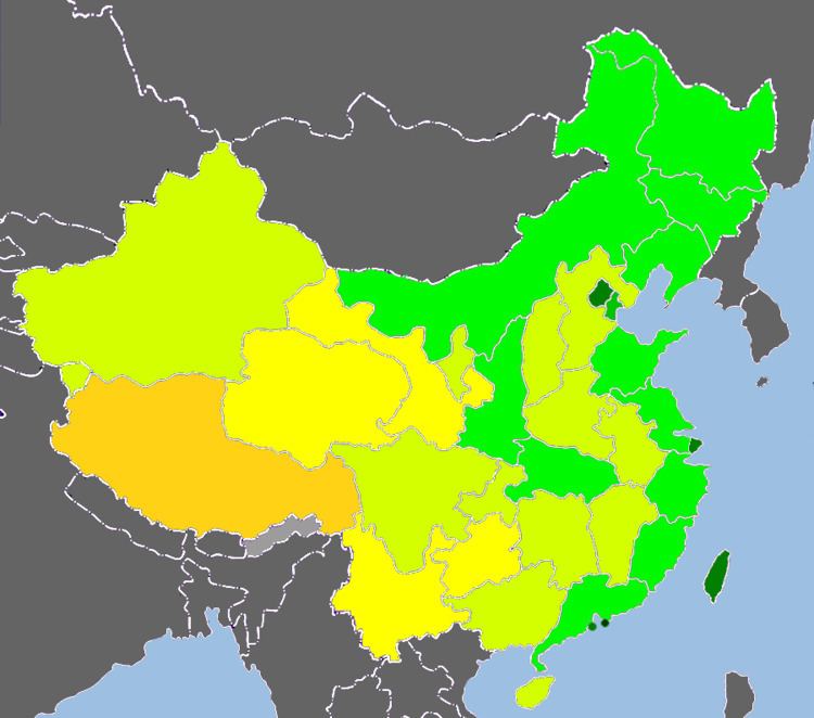 List of administrative divisions of Greater China by Human Development Index