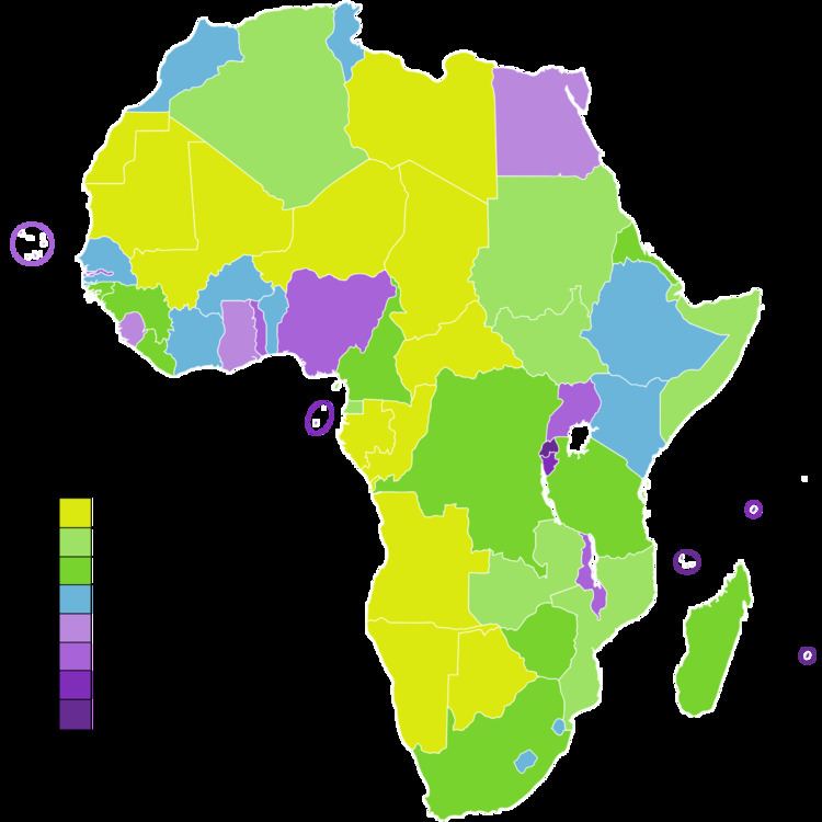 List of African countries by population density ...
