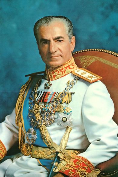 State portrait of Mohammad Reza Pahlavi in 1973