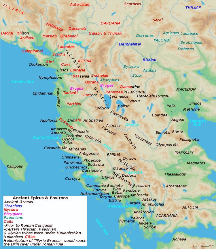List of ancient tribes in Illyria