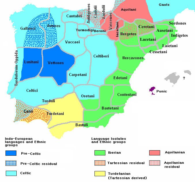 List of Celtic place names in Portugal