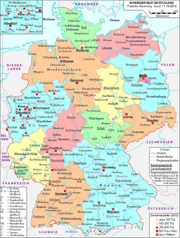 List of cities and towns in Germany