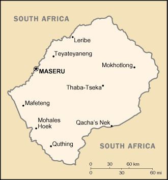 List of cities in Lesotho
