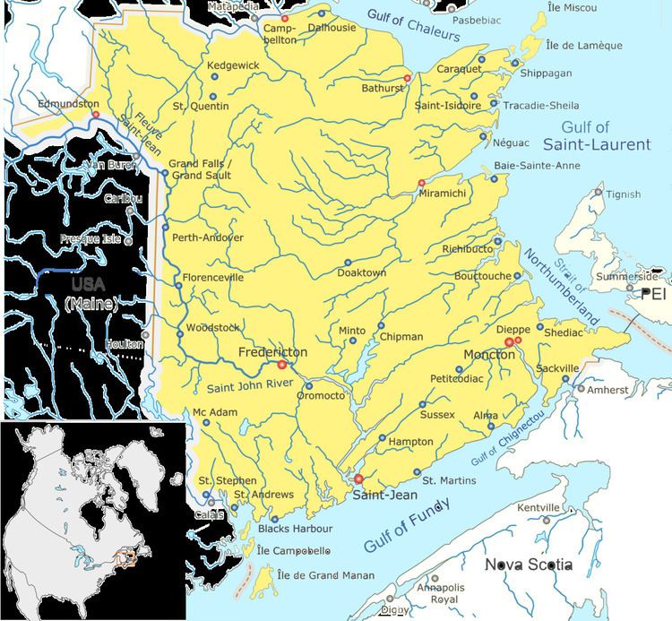 List of cities in New Brunswick