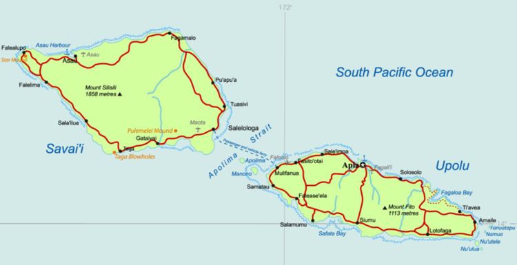 List of cities, towns and villages in Samoa