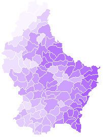 List of communes of Luxembourg by lowest point
