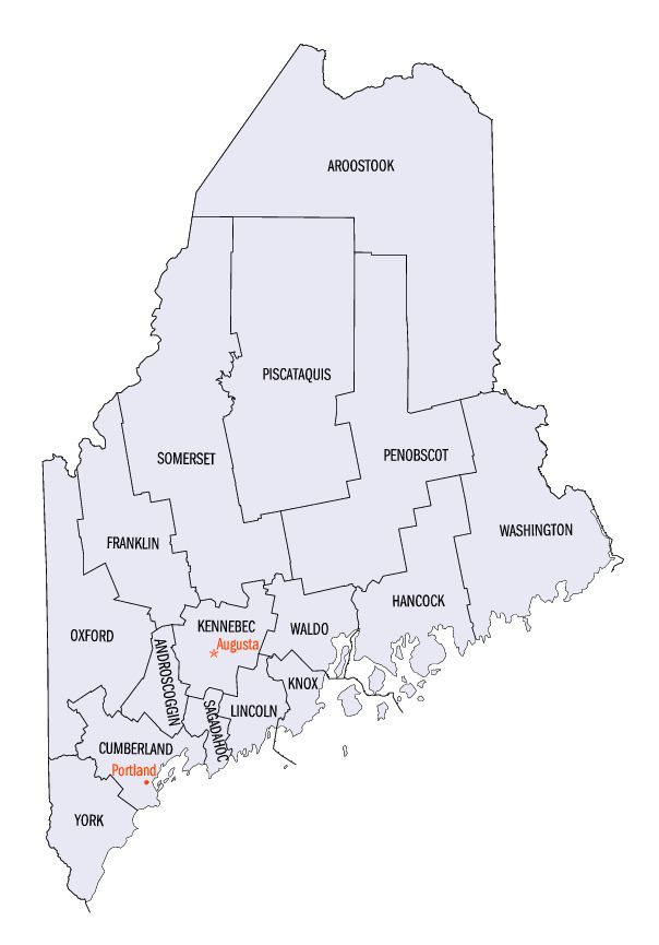 List of counties in Maine
