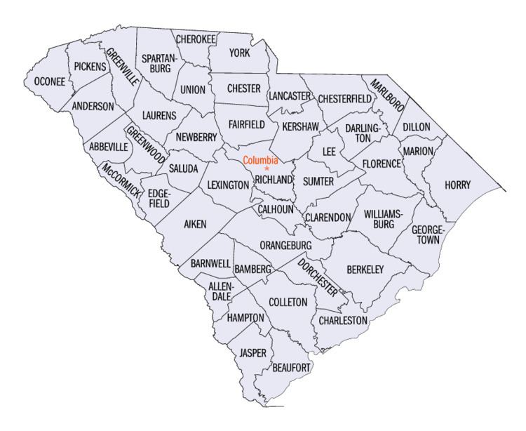 List of counties in South Carolina