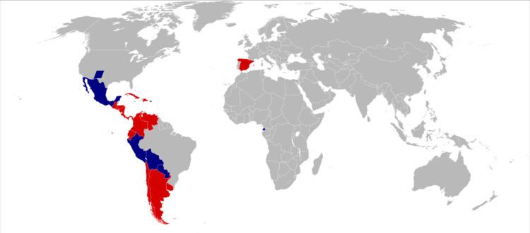 List of countries where Spanish is an official language
